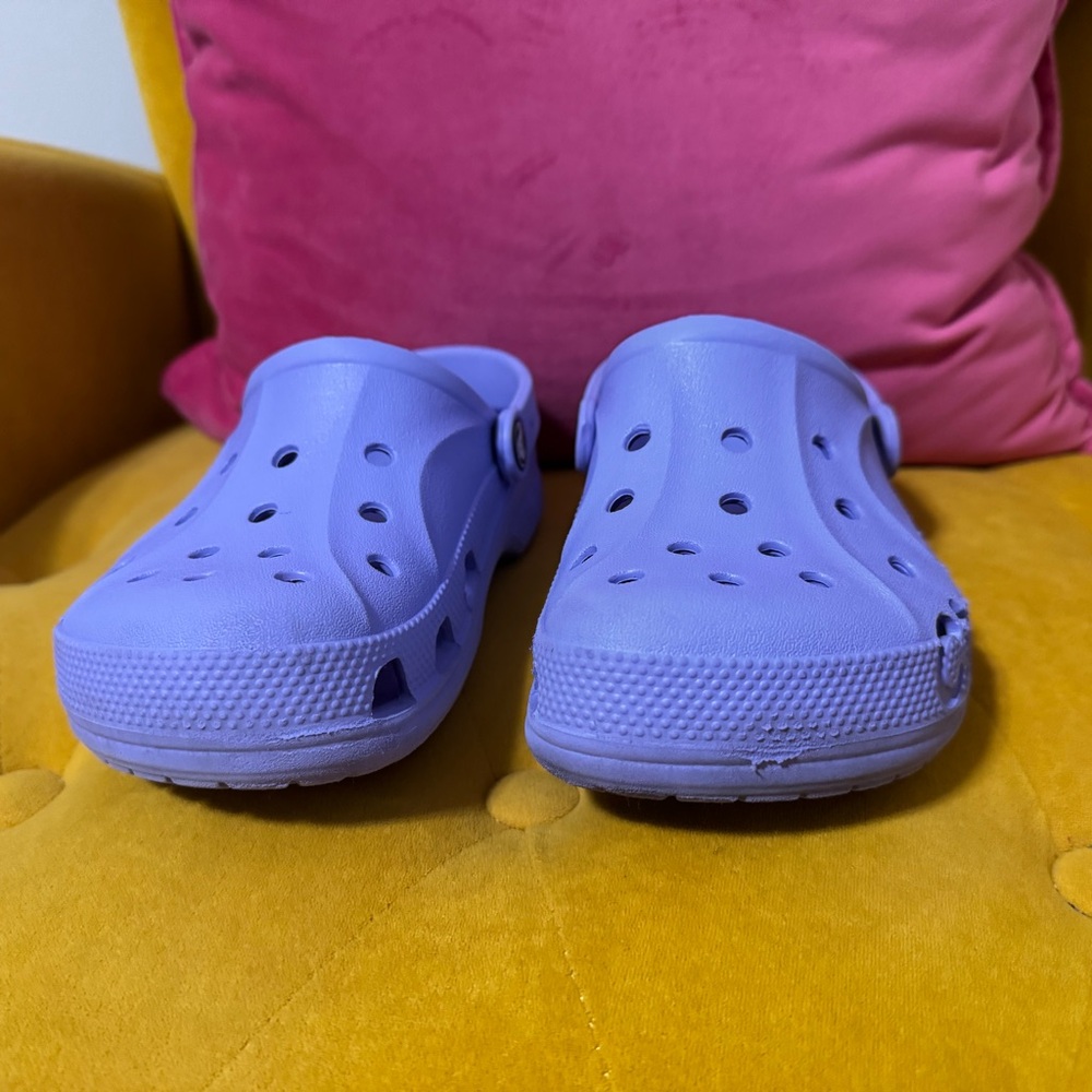 CROCS Kids Baya Clogs - Lavender - GC - Size 1 - Picture 6 of 7